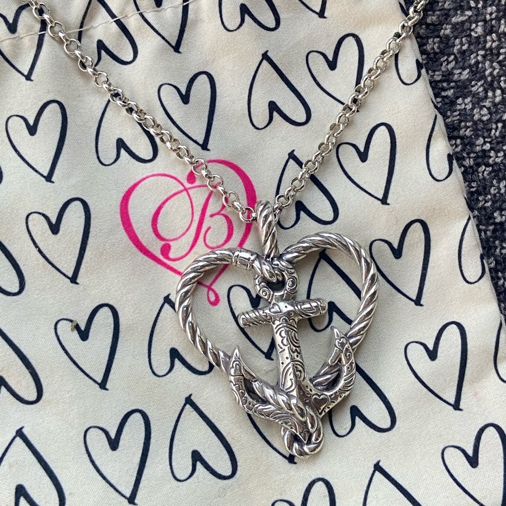 Brighton “seas the day” Anchored in Love necklace